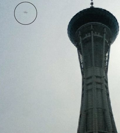 杭州湾跨海大桥惊现UFO图片